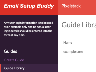 EmailSetupBuddy Sidebar Colour Update