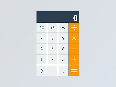 Daily UI - Day 004 (Calculator) calculator contrast daily ui dailyui fat large