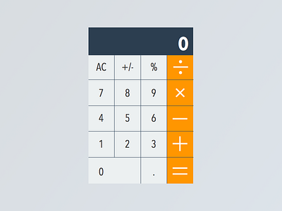 Daily UI - Day 004 (Calculator)