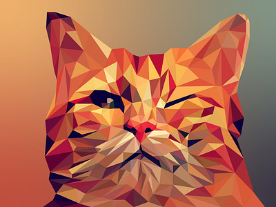 cat poly art