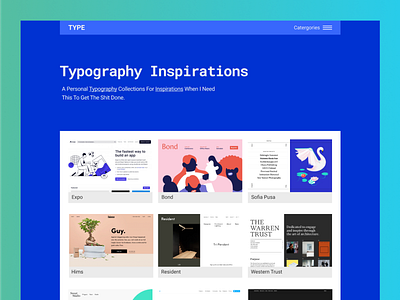 Typography Inspiration web