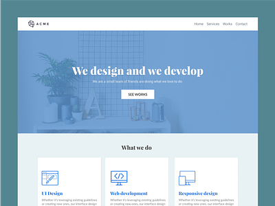 Acme Agency Landing Page