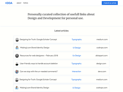 Design And Development Article Resource