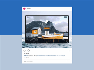 Instagram Post Clone - Design clone clone design social ui ux