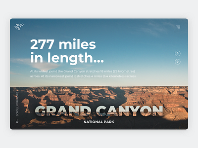 Grand Caynon Concept adventure blue canyon concept design explore explorer grand canyon national park orange photography places to visit travel travel app traveling ui ux vist web webdesign