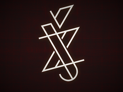 JŽ / logo initials linear logo typography