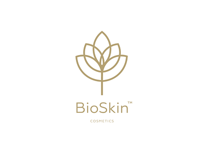 BioSkin - Cosmetics concept cosmetics design illustration logo lotus lotus logo makeup typography ui vector web