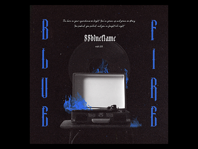 88blueflame - Album Cover album album art album cover album cover design design logo