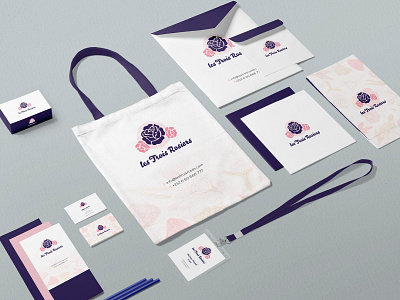 Les Trois Rosiers - Charte branding charte graphic design ecommerce graphic design illustrator logo typography