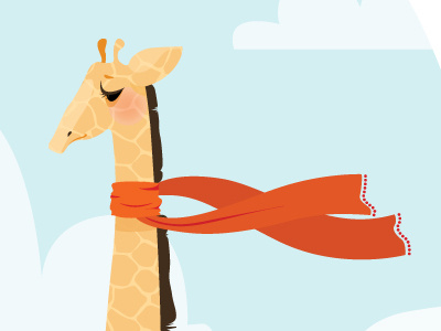 Minicoopergiraffe animal dream funtimes giraffe illustration minicooper