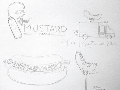 Mustard Man concept 1 condiment hamburger hot dog mustard