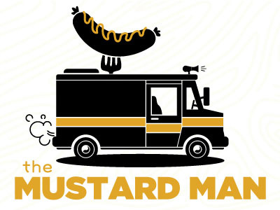 The Mustard Man Comp 2 condiment food truck hot dog mustard truck vector wiener