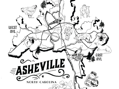 Asheville Map