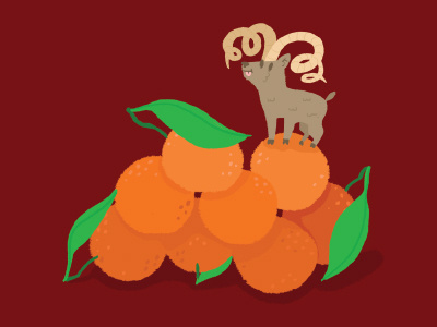 Happy Chinese New Year! Gung Hay Fat Choy! chinese fruit new year oranges ram