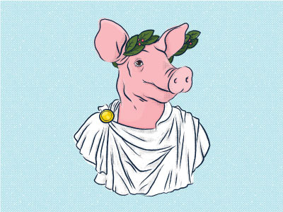 Pig Latin illustration latin photoshop pig pig latin roman