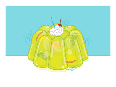 Good ol jiggly jello citrus dessert fruit jello jiggle lemon lime treat vibe