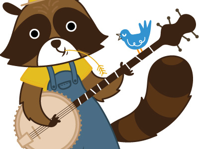 Banjo Raccoon! asheville banjo bluegrass country folk raccoon