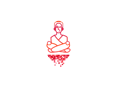 Zen icon illustration lineicon music pixel work zen