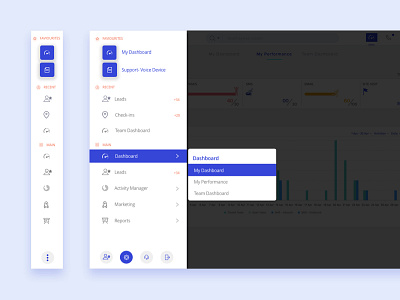 Side Navigation app crm line icon menu design navigation product design side menu side navigation side panel ux