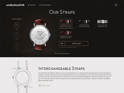 Shop straps page ambassadro ecomm ecommerce shop straps watch watchmaker