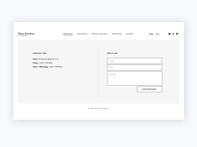 Contact Page in clean and minimal style by Roud Studio on Dribbble