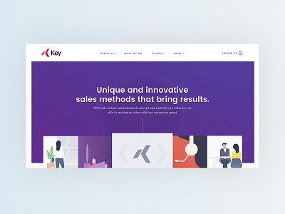 What We Do Page Design for Key Solutions about us agency artwork clean ecommerce illustration logo portfolio redesign shop typography web website