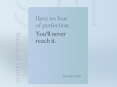 Have no fear of perfection - you'll never reach it. about us artwork creative illustration motivation quote quotes