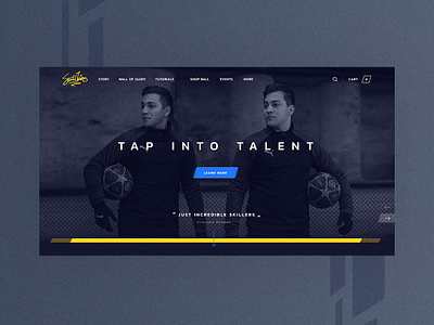 Homepage design for SkillTwins