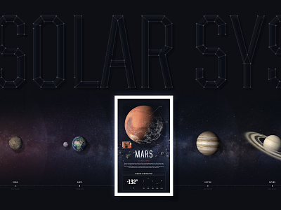 The Solar System constellation design earth experimental exploration galaxy interaction interaction design interface mars solar system space stars typography ui ux