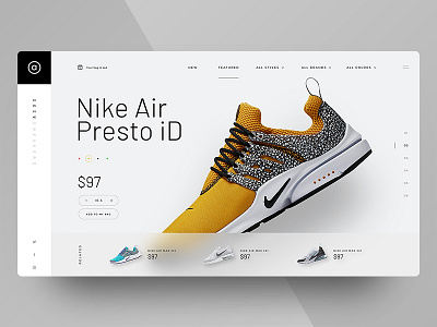 Asos Sneakers Website apparel minimal ui user interface ux website