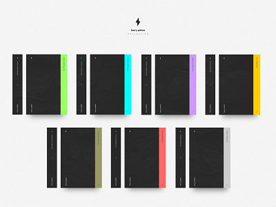 Harry Potter Ebook Collection books concept design minimal