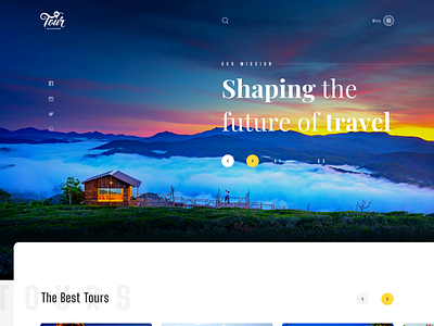 Mr.Tour design designs desktop future tour travel trip ui website
