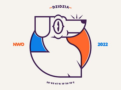 Dzidzia bones branding design dog dzidzia illustration illustrator logo nwo vector