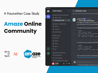 Amaze Online Community - A Hackathon Case Study design hackathon user journey ux