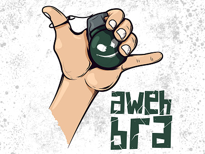 Awehbra gaming illustration logo