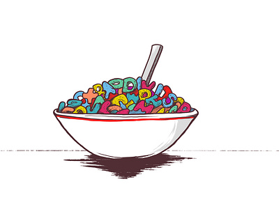 Spell | Inktober | Day 4 cereal illustration inktober spelling