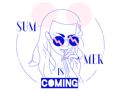 Hi Sunshine! fresh illustration summer vector
