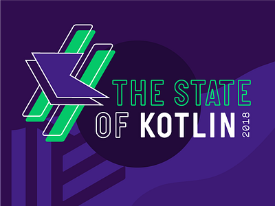 State Of Kotlin ✨ data visualization graphs kotlin layout purple shapes ui vector
