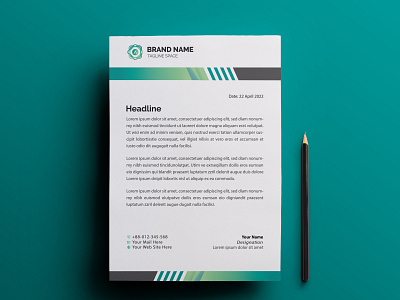 Letterhead Design branding business card card corporate design graphic design illustration letterhead design logo