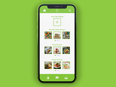 Recipe App app design food healthy icon iconography iphone minimal recipe ui