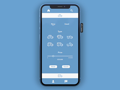 Car Buying App app car design iconography iphone minimal ui