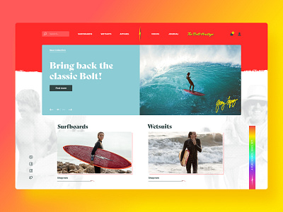 Lightning Bolt! ⚡🌊 branding design digital flat hawaii lightning bolt modern product redesign shop surf ui ux vintage visual website