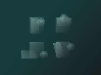 Debut comeback! ⬛⚫ 3d branding design digital effect figma flat glass icon logo noise vector visual