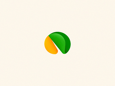 Aires e Aires Frutarias 🍊🛒 branding design digital flat fruit gradient green icon logo mark market noise orange shop vector visual