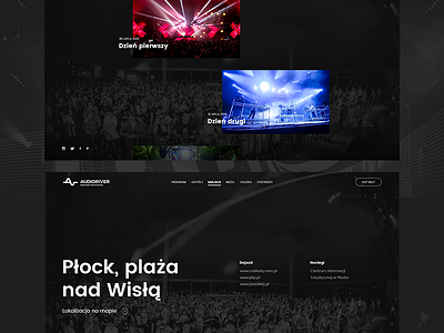 audioriver festival redesign audioriver festival layout minimal minimalism music ui webdesign website