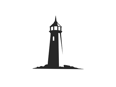 Light house Logo brand identity light lighthouse logo mark safety security shadow shore silhouette tower