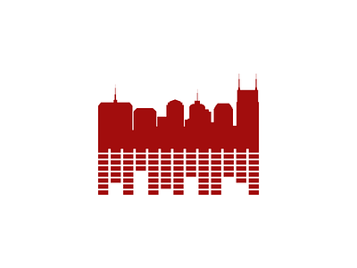Music City Logo audio beats brand buildings city graphic icon identity logo music nashville skyline