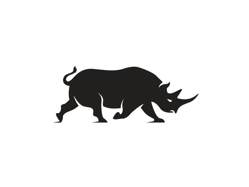 Rhino Logo by Derek Kimball - Dribbble