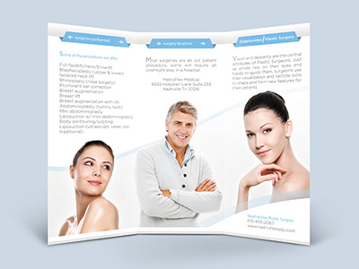 Brochure Design advertisement beauty brochure design medical mockup plastic surgeon plastic surgery print promotional youth