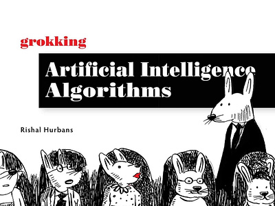 (BOOKS)-Grokking Artificial Intelligence Algorithms: Understand app book books branding design download ebook illustration logo ui